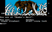 Dallas Quest, The for IBM PC/Compatibles - This elephant looks like trouble!