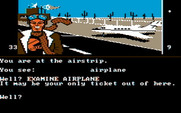 Dallas Quest, The for IBM PC/Compatibles - An airplane! This could be my way to escape!