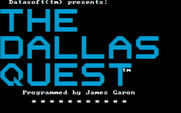 Dallas Quest, The for IBM PC/Compatibles - Title screen.