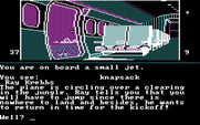 Dallas Quest, The for IBM PC/Compatibles - Time to jump out of this jet...