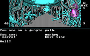 Dallas Quest, The for IBM PC/Compatibles - Creatures both dangerous and friendly roam the jungle.