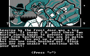 Dallas Quest, The for IBM PC/Compatibles - Oops, leaving via the front door was a mistake!