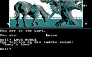 Dallas Quest, The for IBM PC/Compatibles - Here's Lucy's horse.