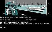 Dallas Quest, The for IBM PC/Compatibles - An airplane! Just the thing to escape unnoticed...