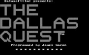 Dallas Quest, The for IBM PC/Compatibles - Title screen.