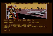 Dallas Quest, The for Atari 8-bit - Ah, an airplane, that could help me escape!