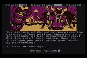 Dallas Quest, The for Atari 8-bit - I've impressed the natives, for now...