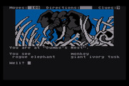 Dallas Quest, The for Atari 8-bit - This elephant doesn't look friendly...