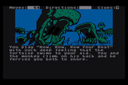 Dallas Quest, The for Atari 8-bit - Rampaging hippos! Luckily, music sedates them...