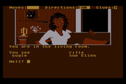 Dallas Quest, The for Atari 8-bit - Game start.