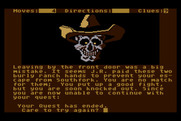 Dallas Quest, The for Atari 8-bit - This is one way to die in the game...