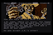 Dallas Quest, The for Atari 8-bit - Do you accept J.R.'s offer?