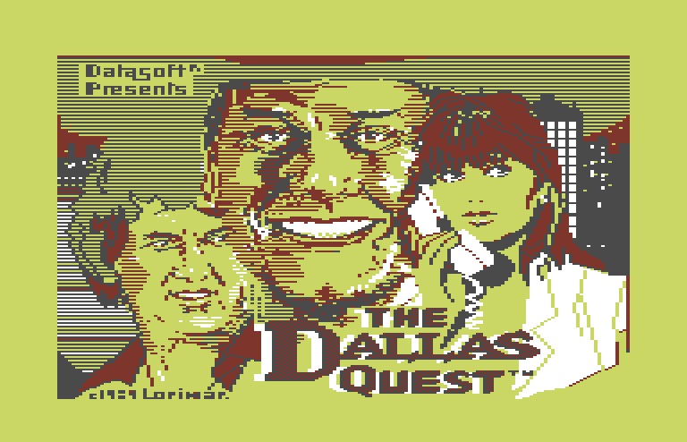 Dallas Quest, The Commodore 64 Screenshot: Loading screen.