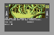 Dallas Quest, The for Commodore 64 - In a jungle clearing...