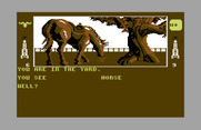 Dallas Quest, The for Commodore 64 - There's a horse here...