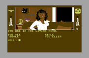 Dallas Quest, The for Commodore 64 - Game start.