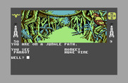 Dallas Quest, The for Commodore 64 - I see a parrot...but is that really a huge vine?