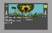 Dallas Quest, The for Commodore 64 - I'm on "Mane Street"...that might explain the lion!