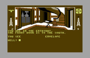 Dallas Quest, The for Commodore 64 - Exploring the house...there is an envelope here!