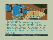 Dallas Quest, The for TRS-80 Color Computer - Time to jump out of the plane...