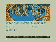 Dallas Quest, The for TRS-80 Color Computer - In a clearing...which way should I go?