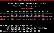 Trivia Fever for IBM PC/Compatibles - Here's the question, and the clock was stopped...