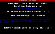 Trivia Fever for IBM PC/Compatibles - Press space bar to stop the clock!