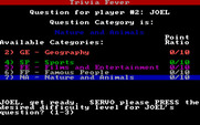 Trivia Fever for IBM PC/Compatibles - As the master you can randomly select a category, or just choose one...