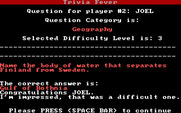 Trivia Fever for IBM PC/Compatibles - I'm impressed, that was a difficult question!