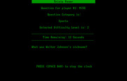 Trivia Fever for IBM PC/Compatibles - Here's the question...