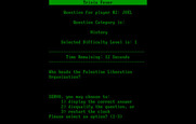 Trivia Fever for IBM PC/Compatibles - The next question...the clock is stopped, as the Master you need to selection an option!