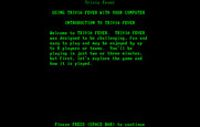 Trivia Fever for IBM PC/Compatibles - Beginning of the instructions.