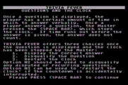 Trivia Fever for Atari 8-bit - Questions and the clock...