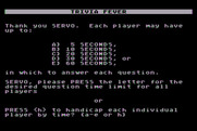 Trivia Fever for Atari 8-bit - How much time should players have to answer questions?