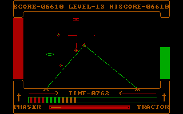 High Orbit IBM PC/Compatibles Screenshot: Some levels switch to an alternate color palette.