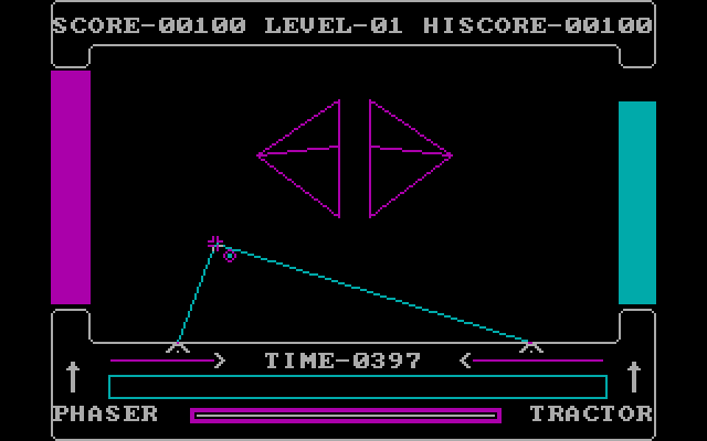 High Orbit IBM PC/Compatibles Screenshot: Station is powered, now for the final part...