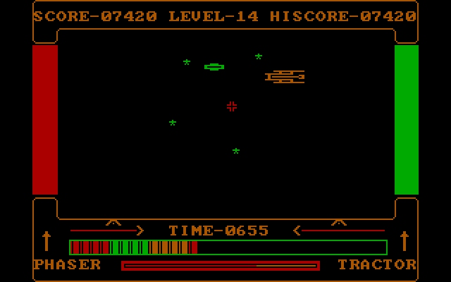 High Orbit IBM PC/Compatibles Screenshot: Time for a rescue now that my work is done!