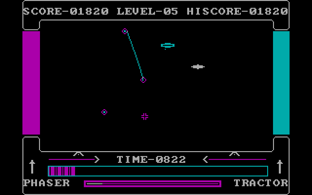 High Orbit IBM PC/Compatibles Screenshot: Various aliens begin to appear!