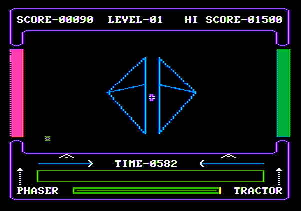 High Orbit Apple II Screenshot: On to the second stage of the game.