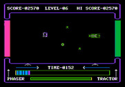 High Orbit for Apple II - I wasn't quick enough and someone was destroyed by the alien...