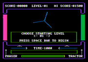 High Orbit for Apple II - Choose a starting level, and begin!