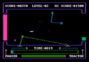High Orbit for Apple II - Second level...watch out for those alien attacks!