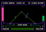 High Orbit for Apple II - One piece in place, dragging another in...