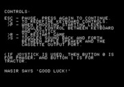 High Orbit for Apple II - Game instructions continued...