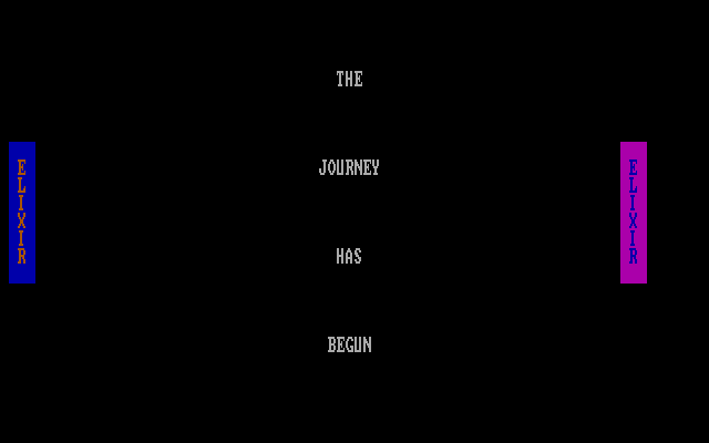 El-Ixir IBM PC/Compatibles Screenshot: The journey has begun!