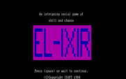 El-Ixir for IBM PC/Compatibles - Title screen.