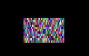 El-Ixir for IBM PC/Compatibles - The game starts with colored blocks that disolve into the title.