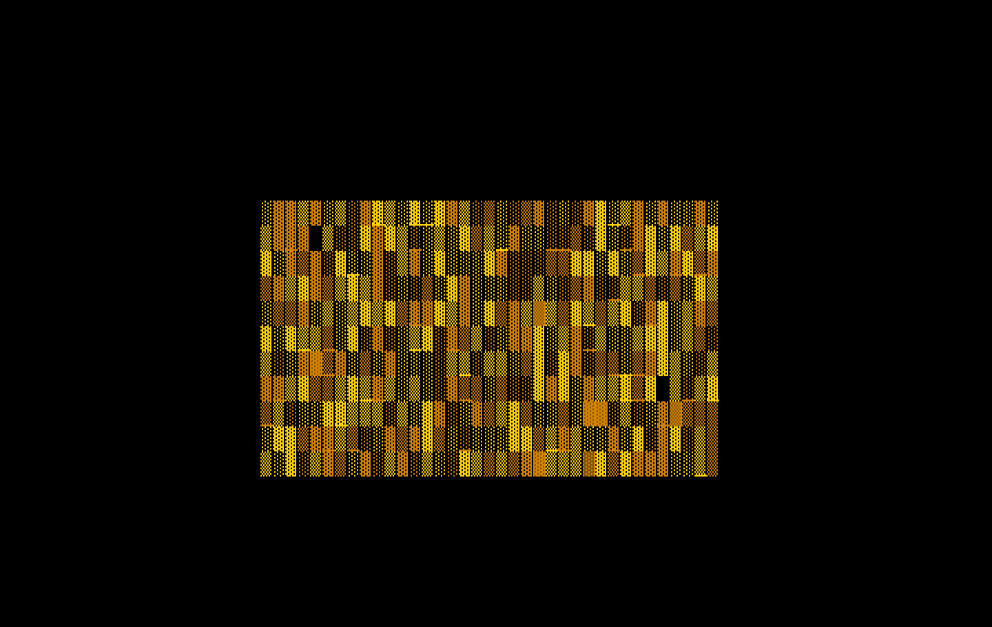 El-Ixir IBM PC/Compatibles Screenshot:  The game starts with colored blocks that disolve into the title.