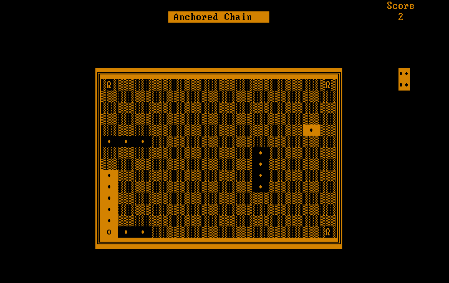 El-Ixir IBM PC/Compatibles Screenshot: Started an anchored chain!