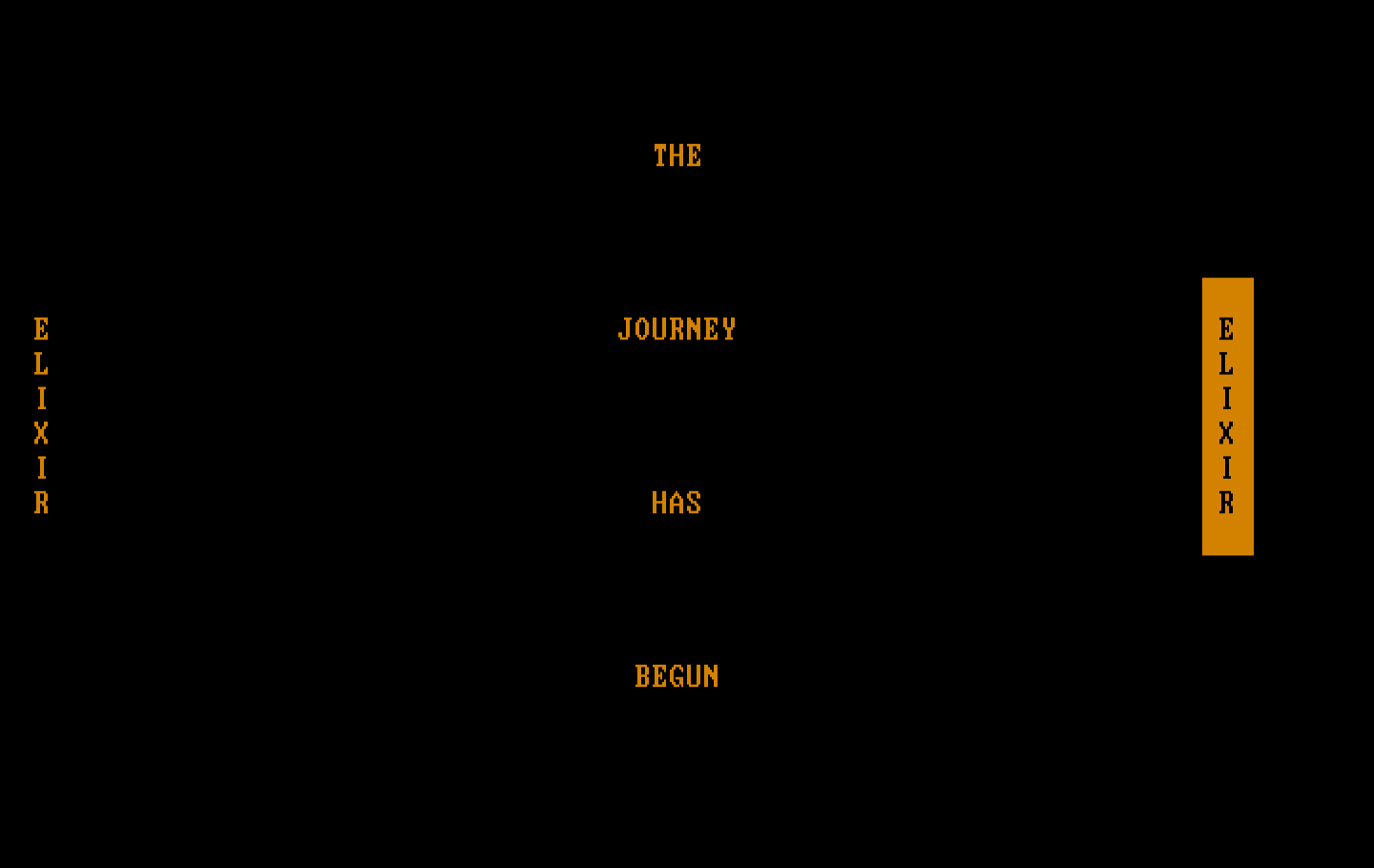 El-Ixir IBM PC/Compatibles Screenshot: The journey has begun!